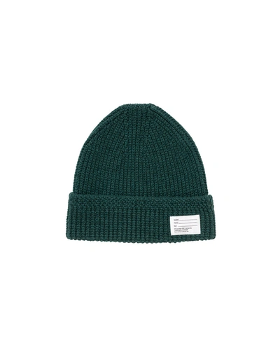 Shop Visvim Knitted  Beanie Hat In Green