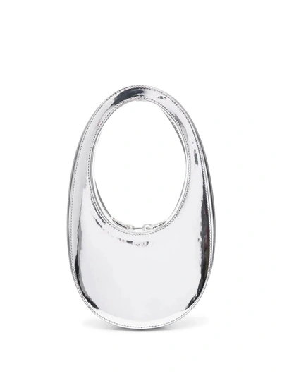 Coperni Mini Swipe Bag In Silver