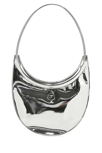 Shop Coperni Ring Swipe Bag In Silver