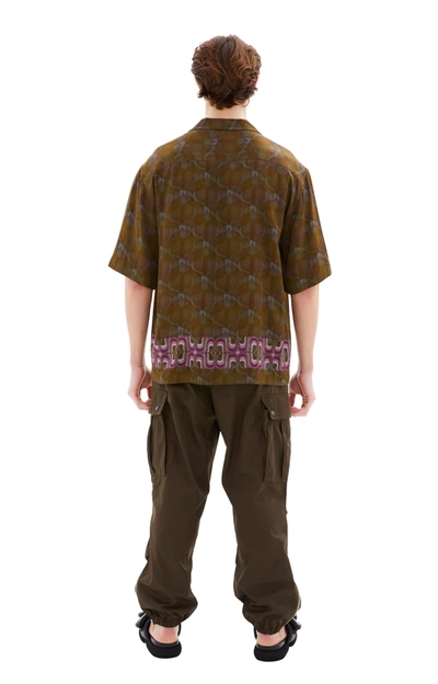Shop Dries Van Noten Cassi Shirt In Khaki