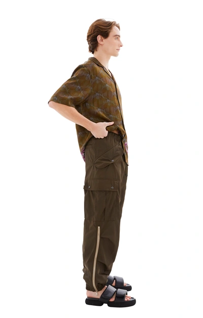 Shop Dries Van Noten Pentin Pants In Khaki