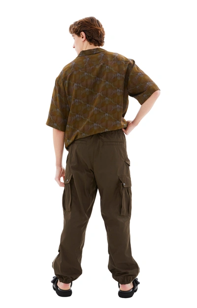 Shop Dries Van Noten Pentin Pants In Khaki