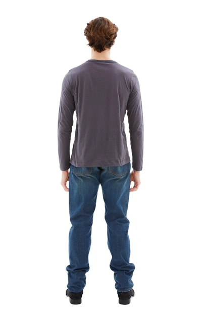 Dries Van Noten Habbot Long Sleeve T-shirt In Grey