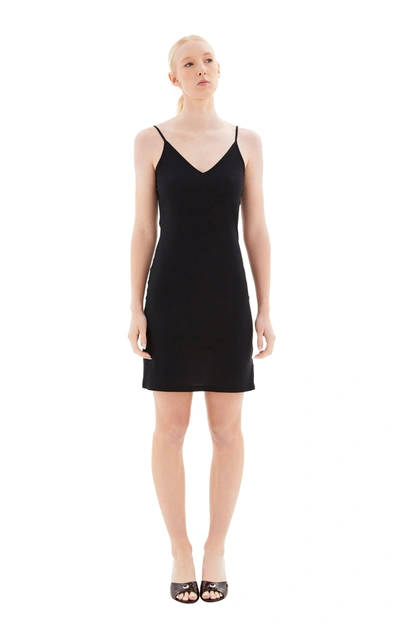 Shop Jil Sander Slip Mini Dress In 001 Black