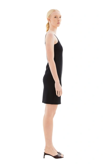 Shop Jil Sander Slip Mini Dress In 001 Black