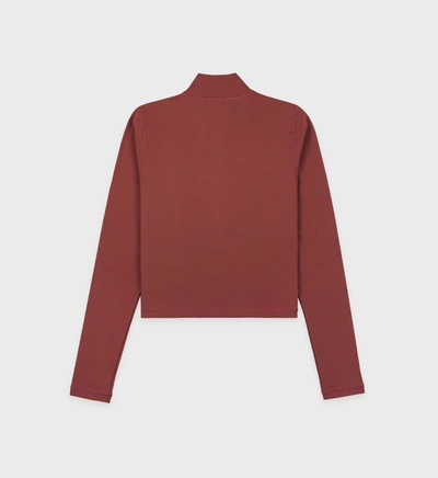 Shop Sporty And Rich Runner Script Sports Jacket In Maroon