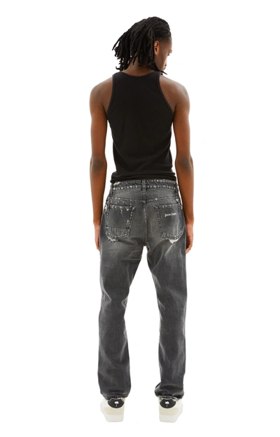 Palm Angels Dw Destroyed Denim 5 Pockets In Gray