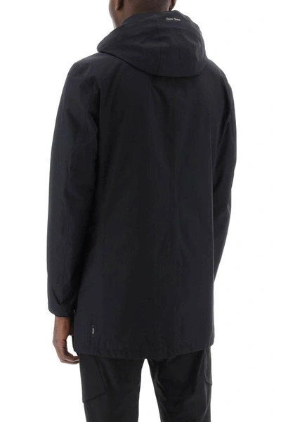 Shop Herno Laminar Laminar Carcoat In Gore-tex 2l In Black