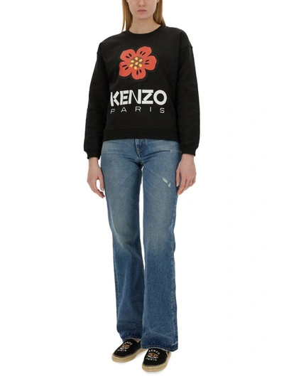 Shop Kenzo 'boke Flower' Sweatshirt In Black