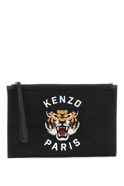 Shop Kenzo Varsity P In Black