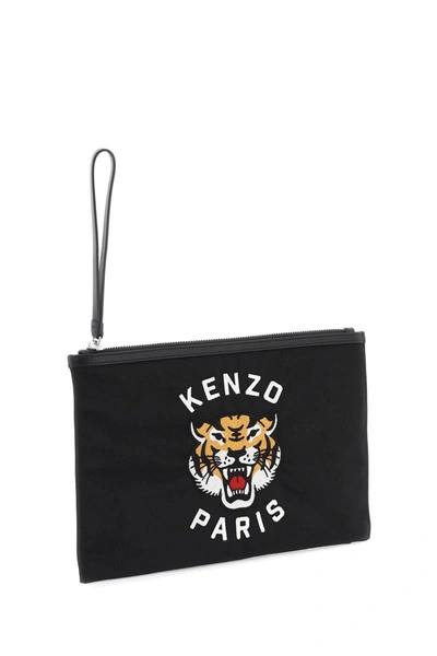 Shop Kenzo Varsity P In Black