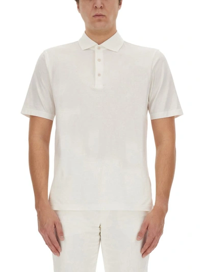 Shop Lardini Regular Fit Polo Shirt In White