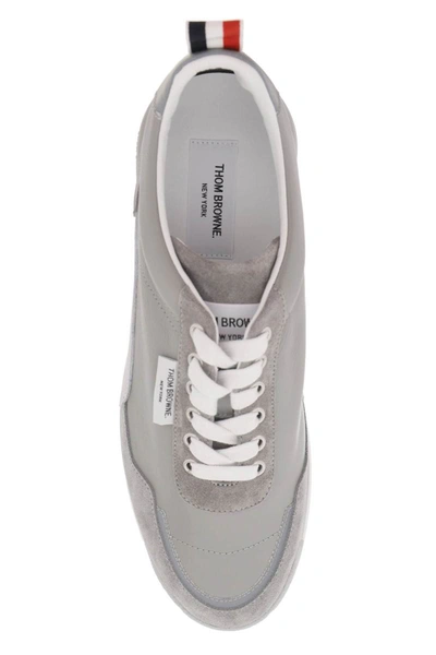 Shop Thom Browne Alumni Trainer Sneakers In Grey