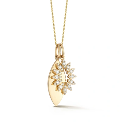 Shop Dana Rebecca Designs Sophia Ryan Marquise Charm Necklace In Yellow Gold