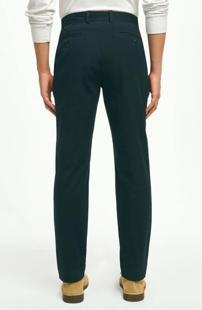 Shop Brooks Brothers Stretch Supima® Cotton Poplin Chinos In Bb Navy