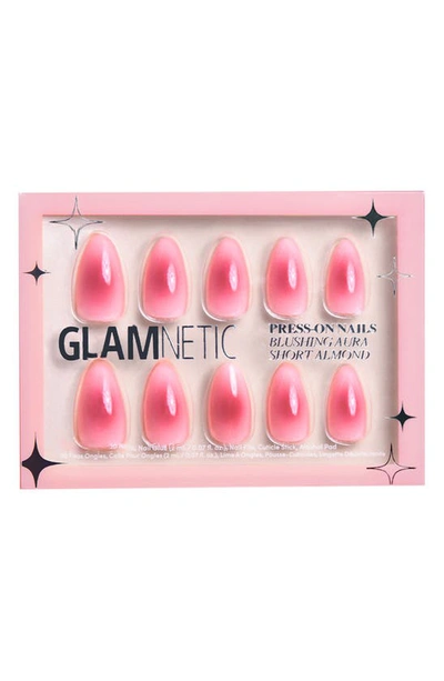 Shop Glamnetic Short Almond Press-on Nails Set In Blushing Aura