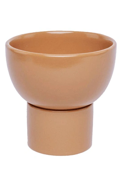 Shop Justina Blakeney Kaya 2-piece Ceramic Bowl Planter In Terra