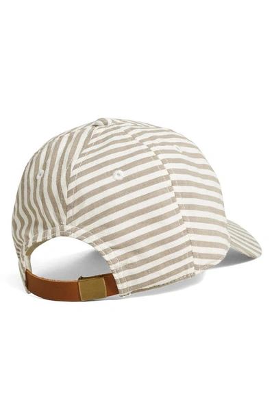 Shop Madewell Pieced-stripe Baseball Cap In Distant Surplus