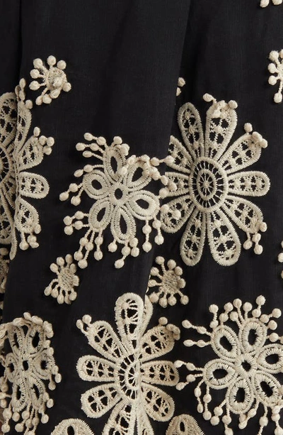 Kobi Halperin Annabel Embroidered Shorts In Black