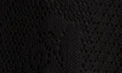 Kobi Halperin Anisa Lace Wide Leg Crop Pants In Black