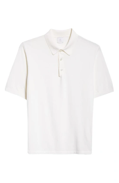 Shop Eleventy Cotton Polo In White
