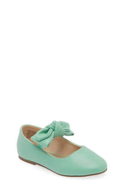 Shop Nordstrom Kids' Clover Mary Jane Flat In Green