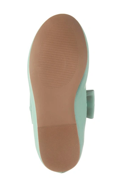 Shop Nordstrom Kids' Clover Mary Jane Flat In Green