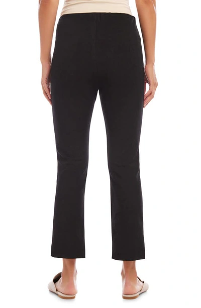 Shop Karen Kane Pintuck Crop Pants In Black