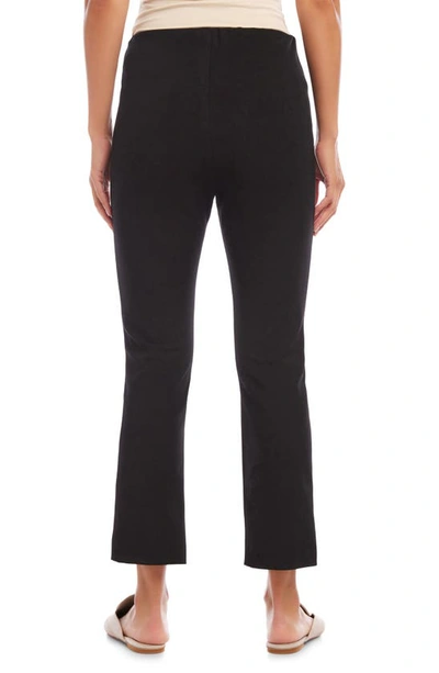 Karen Kane Cropped Seam Front Pants In Black