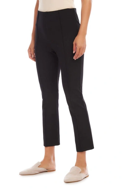 Karen Kane Cropped Seam Front Pants In Black