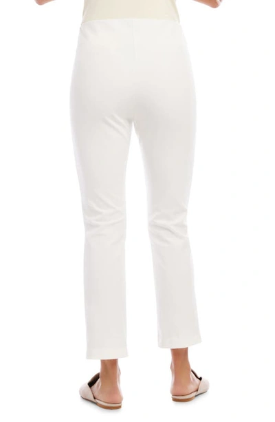 Shop Karen Kane Pintuck Crop Pants In Off White