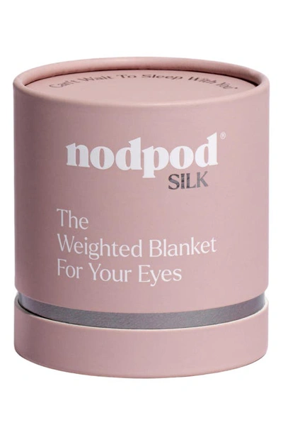 Shop Nodpod Silk & Velvet Weighted Sleep Mask In Petal