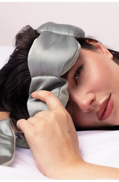 Shop Nodpod Silk & Velvet Weighted Sleep Mask In Willow