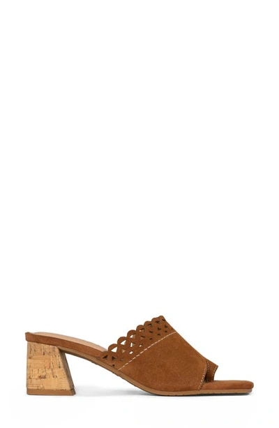 Shop Nydj Alanah Slide Sandal In Cognac