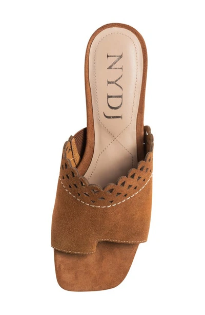 Nydj Alanah Slide Sandal In Cognac