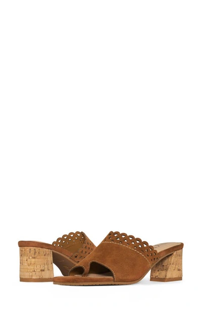 Nydj Alanah Slide Sandal In Cognac
