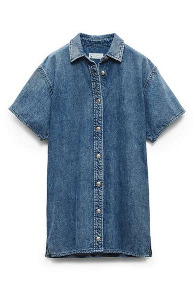 Shop Rag & Bone Carter Denim Shirtdress In Elle