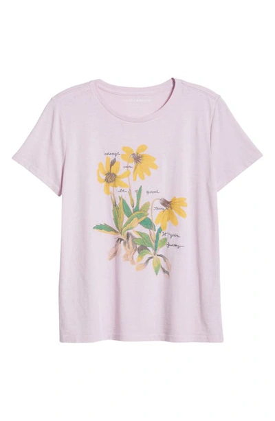Shop Lucky Brand Change Is Good Cotton Blend Graphic T-shirt In Fairy Tale