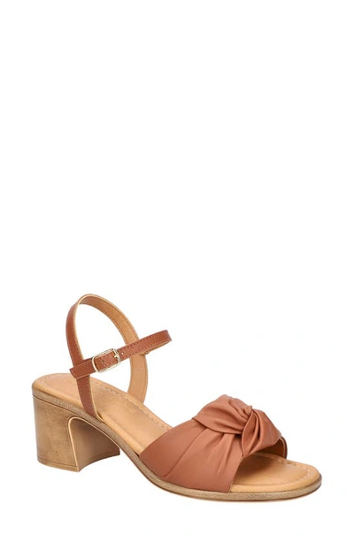 Shop Bella Vita Ave-italy Ankle Strap Sandal In Whiskey Italian Leather