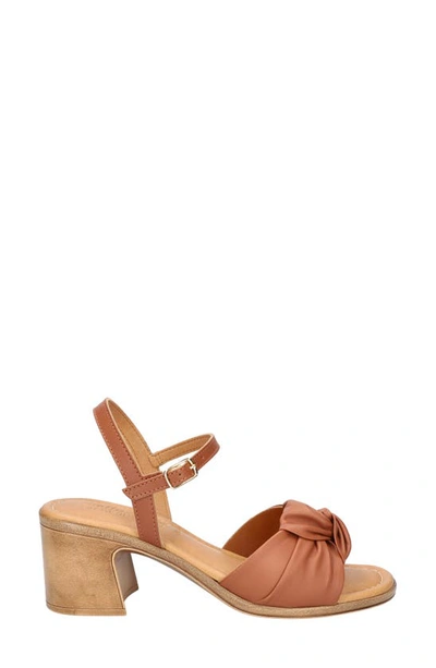Bella Vita Ave-italy Ankle Strap Sandal In Whiskey Italian Leather