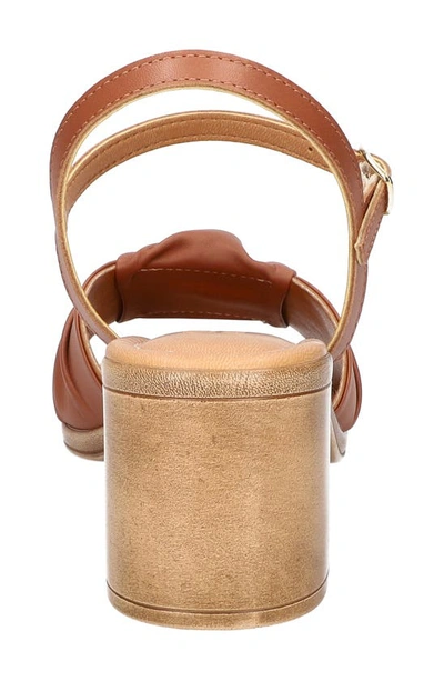 Shop Bella Vita Ave-italy Ankle Strap Sandal In Whiskey Italian Leather