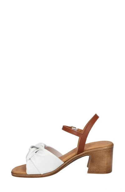 Shop Bella Vita Ave-italy Ankle Strap Sandal In White Italian Leather