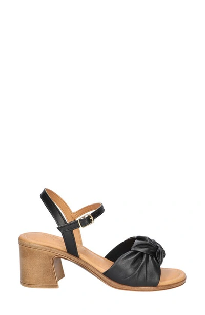 Shop Bella Vita Ave-italy Ankle Strap Sandal In Black Italian Leather