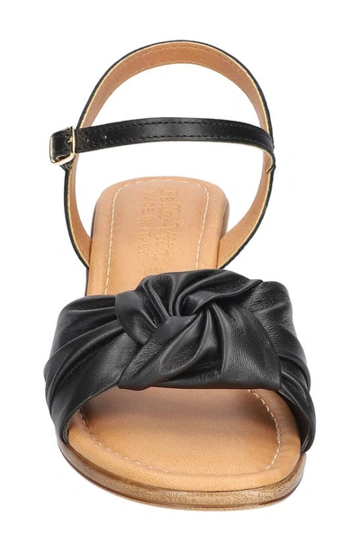 Shop Bella Vita Ave-italy Ankle Strap Sandal In Black Italian Leather