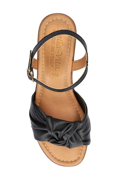 Shop Bella Vita Ave-italy Ankle Strap Sandal In Black Italian Leather