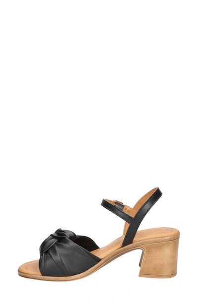 Shop Bella Vita Ave-italy Ankle Strap Sandal In Black Italian Leather