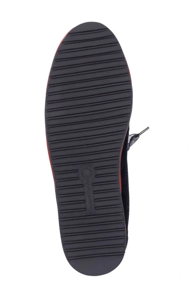 L'amour Des Pieds Zafira Mixed Media Derby In Black