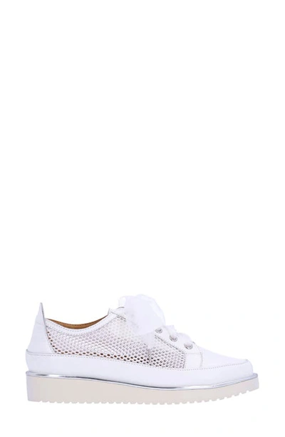 Shop L'amour Des Pieds Zafira Mixed Media Derby In White
