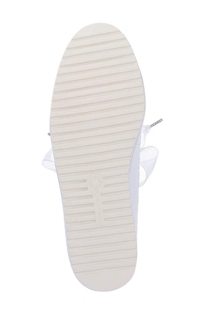 L'amour Des Pieds Zafira Mixed Media Derby In White