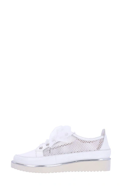 Shop L'amour Des Pieds Zafira Mixed Media Derby In White